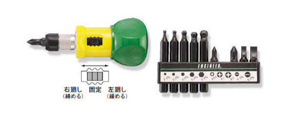 Superscrews Ratchet Stubby Screwdriver With Bits